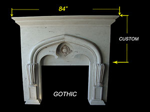 cast natural stone fireplaces