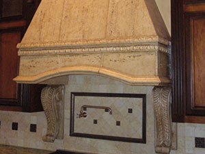 Fireplaces and cook-top hood in dallas